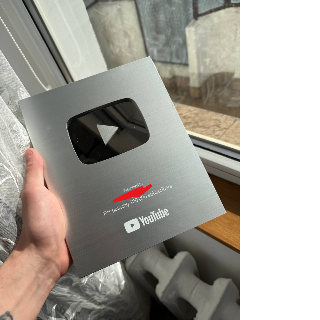 100K subscriber play button